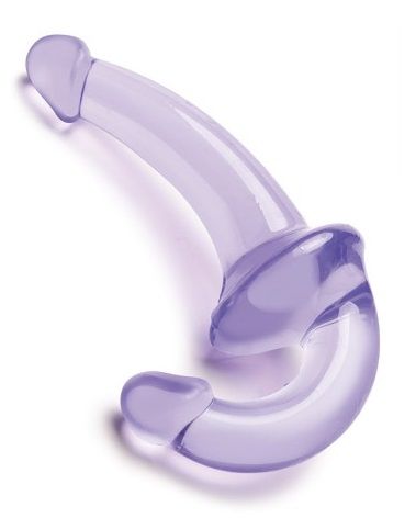 Фиолетовый безремневой страпон Strapless Strap-On - Lux Fetish - купить с доставкой в Новочебоксарске