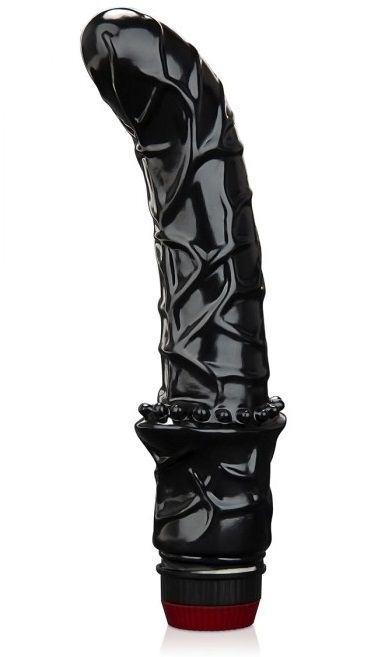Черный вибромассажер простаты 6  Premium Prostate Massager - BlueLine - в Новочебоксарске купить с доставкой