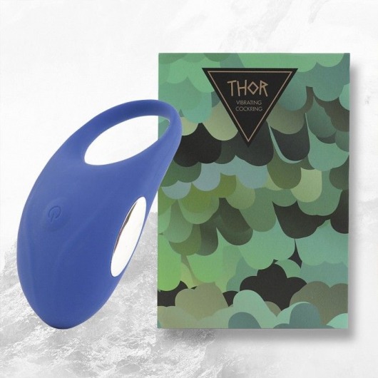 Синее кольцо с вибрацией Thor Cockring - FeelzToys - в Новочебоксарске купить с доставкой