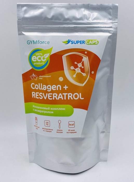 Натуральный коллаген с ресвератролом GYMforce Collagen+ - 150 гр. - SuperCaps - купить с доставкой в Новочебоксарске