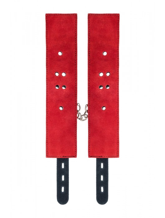 Красно-черные оковы на ноги из кожи - ToyFa - купить с доставкой в Новочебоксарске