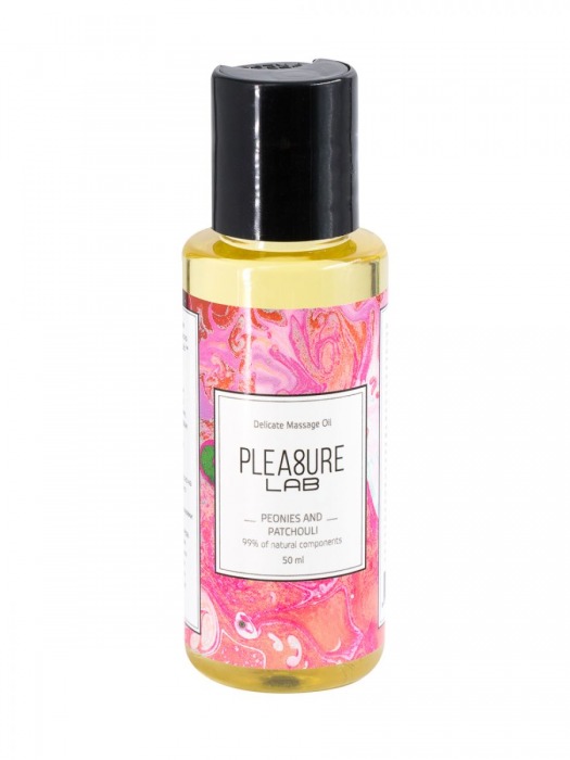 Массажное масло Pleasure Lab Delicate с ароматом пиона и пачули - 50 мл. - Pleasure Lab - купить с доставкой в Новочебоксарске
