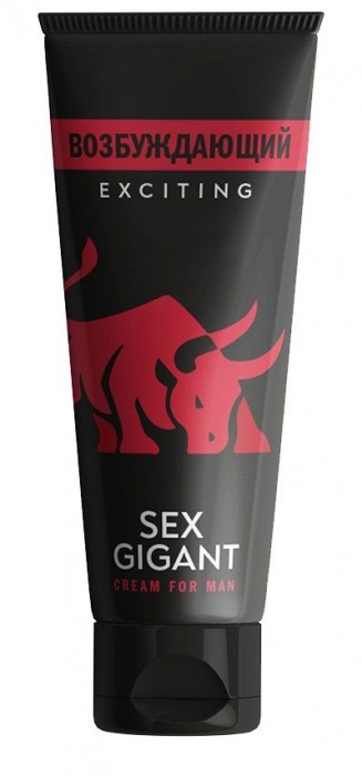 Возбуждающий крем для мужчин Sex Gigant - 80 мл. - Миагра - купить с доставкой в Новочебоксарске
