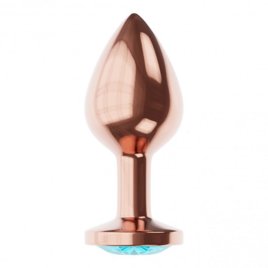 Пробка цвета розового золота с малиновым кристаллом Diamond Topaz Shine L - 8,3 см. - Lola Games - купить с доставкой в Новочебоксарске