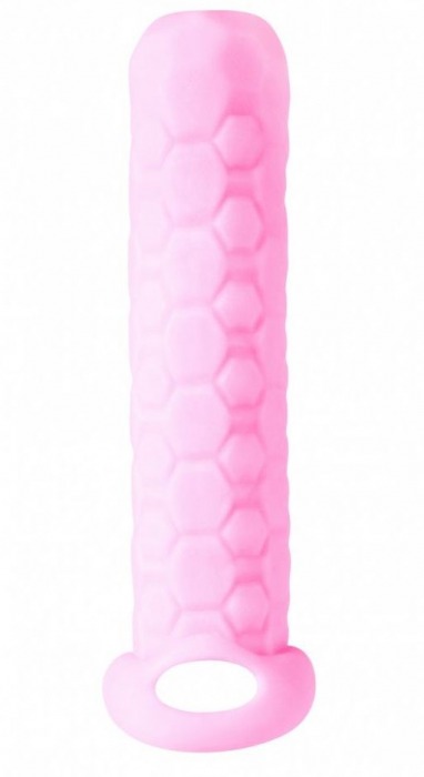 Розовый фаллоудлинитель Homme Long - 13,5 см. - Lola Games - в Новочебоксарске купить с доставкой