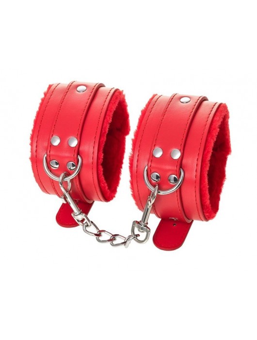 Красные оковы Anonymo из искусственной кожи - ToyFa - купить с доставкой в Новочебоксарске