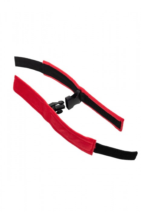 Красно-черные велюровые оковы Anonymo - ToyFa - купить с доставкой в Новочебоксарске