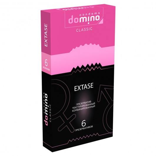 Презервативы с точками и рёбрышками DOMINO Classic Extase - 6 шт. - Domino - купить с доставкой в Новочебоксарске