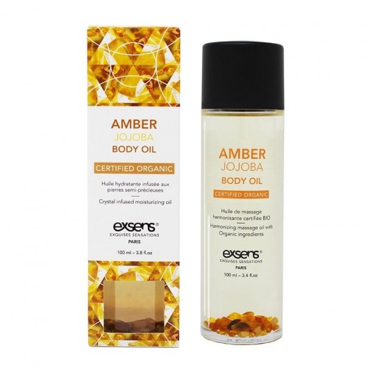 Органическое массажное масло AMBER JOJOBA - 100 мл. - Exsens - купить с доставкой в Новочебоксарске