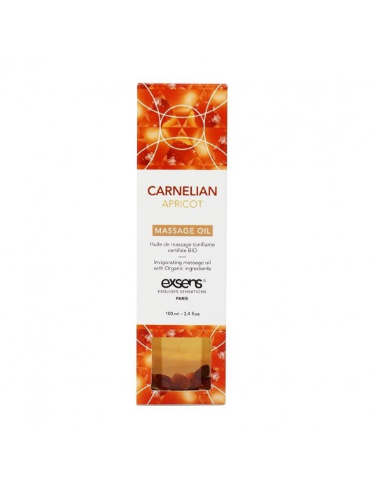 Органическое массажное масло CARNELIAN APRICOT - 100 мл. - Exsens - купить с доставкой в Новочебоксарске