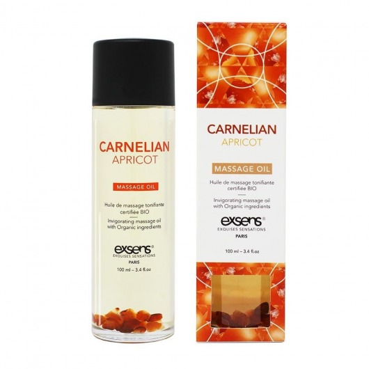 Органическое массажное масло CARNELIAN APRICOT - 100 мл. - Exsens - купить с доставкой в Новочебоксарске