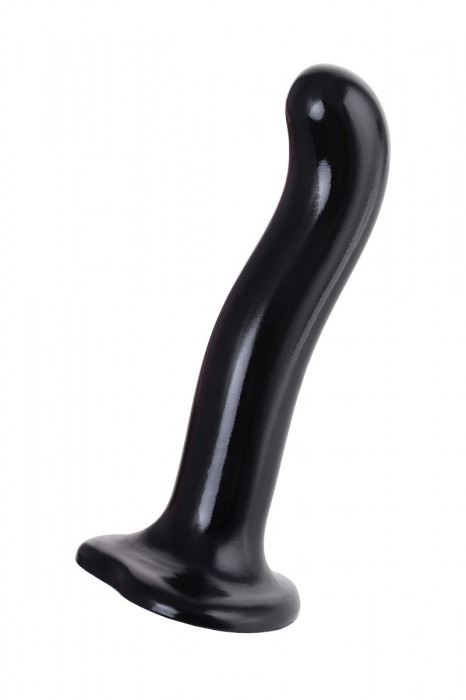 Черный стимулятор для пар P G-Spot Dildo Size L - 19 см. - Strap-on-me - в Новочебоксарске купить с доставкой