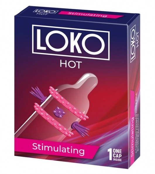 Стимулирующая насадка на пенис LOKO HOT с возбуждающим эффектом - Sitabella - в Новочебоксарске купить с доставкой