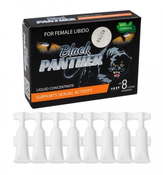 Пищевой концентрат для женщин BLACK PANTER - 8 монодоз (по 1,5 мл.) - Sitabella - купить с доставкой в Новочебоксарске