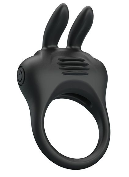 Черное эрекционное кольцо с вибрацией Davion - Baile - в Новочебоксарске купить с доставкой