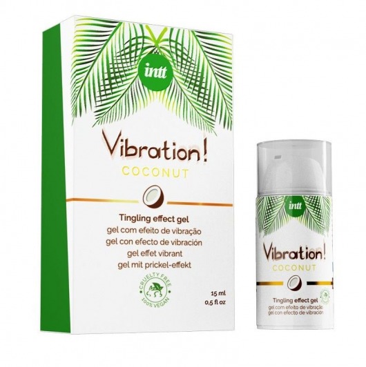 Возбуждающий гель с ароматом кокоса Vibration Coconut - 15 мл. - INTT - купить с доставкой в Новочебоксарске