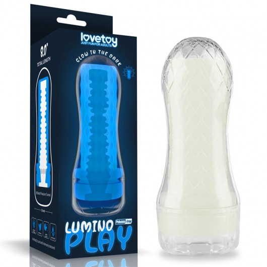 Светящийся в темноте мастурбатор Lumino Play Masturbator Ribbed - Lovetoy - в Новочебоксарске купить с доставкой