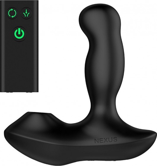 Черный вибратор-ротатор для стимуляции простаты Nexus Revo Air - Nexus Range - в Новочебоксарске купить с доставкой