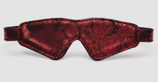 Двусторонняя красно-черная маска на глаза Reversible Faux Leather Blindfold - Fifty Shades of Grey - купить с доставкой в Новочебоксарске