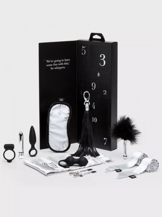 Эротический набор Pleasure Overload 10 Days of Play Gift Set - Fifty Shades of Grey - купить с доставкой в Новочебоксарске