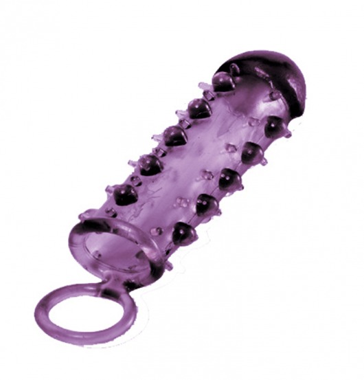 Закрытая фиолетовая насадка с пупырышками SAMURAI PENIS SLEEVE PURPLE - 14,5 см. - NMC - в Новочебоксарске купить с доставкой