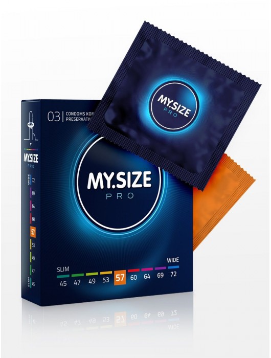 Презервативы MY.SIZE размер 57 - 3 шт. - My.Size - купить с доставкой в Новочебоксарске