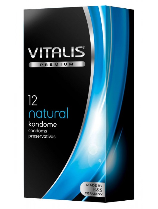Классические презервативы VITALIS PREMIUM natural - 12 шт. - Vitalis - купить с доставкой в Новочебоксарске