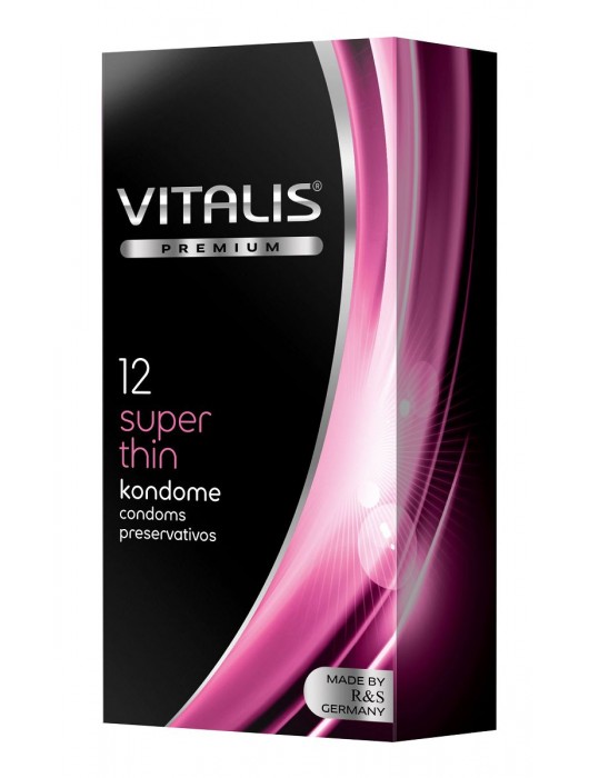 Ультратонкие презервативы VITALIS PREMIUM super thin - 12 шт. - Vitalis - купить с доставкой в Новочебоксарске