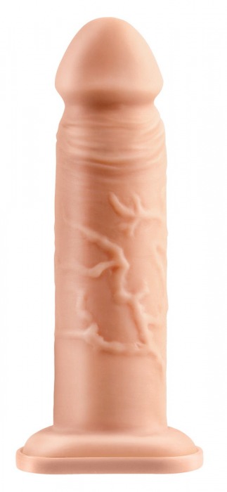 Телесный реалистичный фаллоимитатор с полостью Silicone Hollow Extension - 20 см. - Pipedream - купить с доставкой в Новочебоксарске