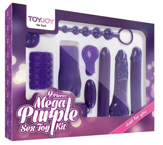 Эротический набор Toy Joy Mega Purple - Toy Joy - купить с доставкой в Новочебоксарске