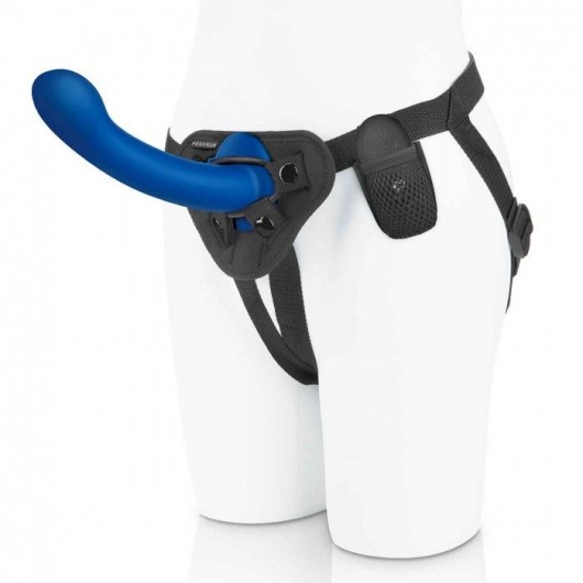 Синяя насадка Remote Control P-Spot G-Spot с черными трусиками - 20 см. - Pegasus - купить с доставкой в Новочебоксарске