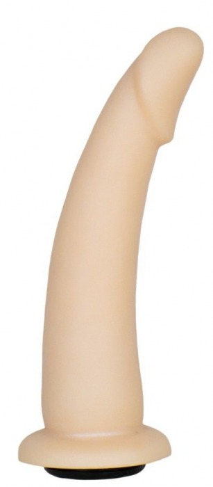 Телесная гладкая насадка-фаллоимитатор Harness - 17 см. - LOVETOY (А-Полимер) - купить с доставкой в Новочебоксарске