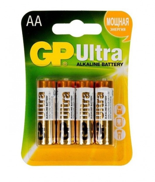Батарейки алкалиновые GP Ultra Alkaline AA/LR6 - 4 шт. - Элементы питания - купить с доставкой в Новочебоксарске