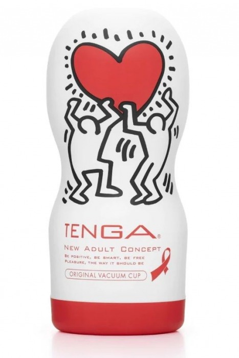 Мастурбатор Keith Haring Cup Deep Throat - Tenga - в Новочебоксарске купить с доставкой