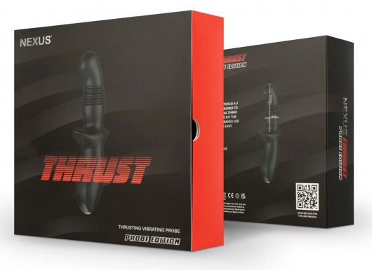 Черный вибромассажер простаты Nexus Thrust с возвратно-поступательными движениями - Nexus Range - в Новочебоксарске купить с доставкой