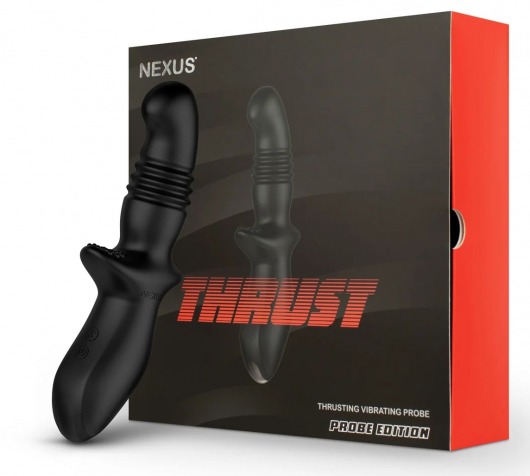 Черный вибромассажер простаты Nexus Thrust с возвратно-поступательными движениями - Nexus Range - в Новочебоксарске купить с доставкой