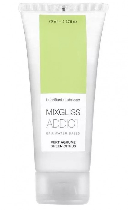 Смазка на водной основе Mixgliss Addict с ароматом цитруса - 70 мл. - Mixgliss - купить с доставкой в Новочебоксарске