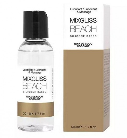 Смазка на силиконовой основе Mixgliss Beach - 50 мл. - Mixgliss - купить с доставкой в Новочебоксарске