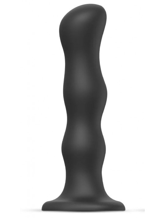 Черная насадка Strap-On-Me Dildo Geisha Balls size XL - Strap-on-me - купить с доставкой в Новочебоксарске