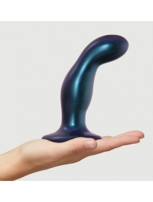 Темно-синяя насадка Strap-On-Me Dildo Plug Snaky size M - Strap-on-me - купить с доставкой в Новочебоксарске