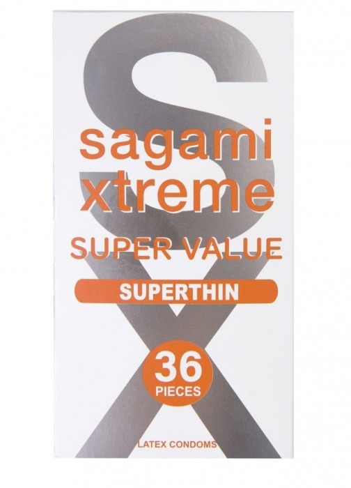 Ультратонкие презервативы Sagami Xtreme Superthin - 36 шт. - Sagami - купить с доставкой в Новочебоксарске