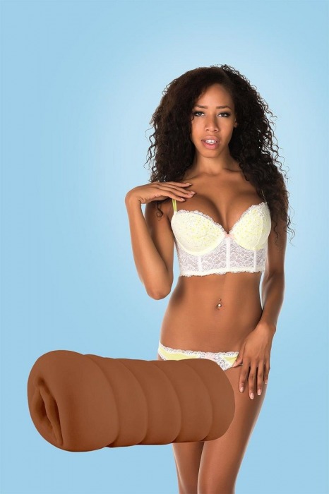 Коричневый мастурбатор-вагина BRIANNA - Dream Toys - в Новочебоксарске купить с доставкой