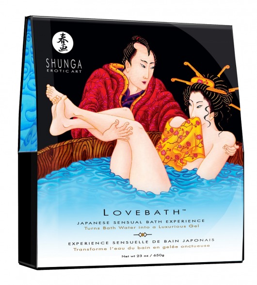 Соль для ванны Lovebath Ocean temptation, превращающая воду в гель - 650 гр. - Shunga - купить с доставкой в Новочебоксарске