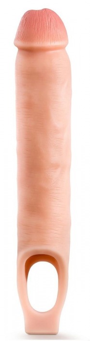 Телесная насадка-удлинитель 11.5 Inch Silicone Cock Sheath Penis Extender - 29,2 см. - Blush Novelties - в Новочебоксарске купить с доставкой