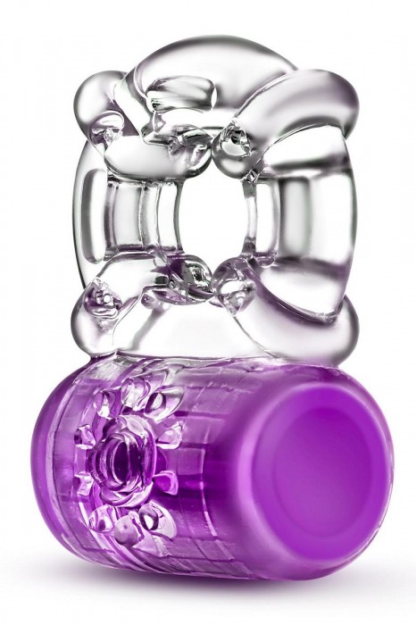 Фиолетовое эрекционное виброкольцо Pleaser Rechargeable C-Ring - Blush Novelties - в Новочебоксарске купить с доставкой