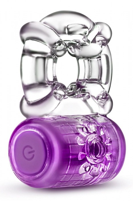 Фиолетовое эрекционное виброкольцо One Night Stand Vibrating C-Ring - Blush Novelties - в Новочебоксарске купить с доставкой