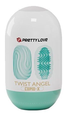 Бирюзовый мастурбатор-яйцо Twist Angel - Baile - в Новочебоксарске купить с доставкой
