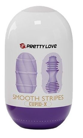 Сиреневый мастурбатор-яйцо Smooth Stripes - Baile - в Новочебоксарске купить с доставкой