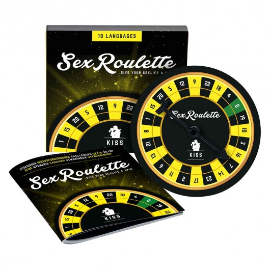 Настольная игра-рулетка Sex Roulette Kiss - Tease&Please - купить с доставкой в Новочебоксарске