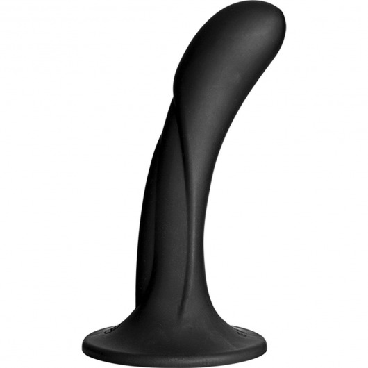 Черная изогнутая насадка Vac-U-Lock G-Spot - 16,5 см. - Doc Johnson - купить с доставкой в Новочебоксарске